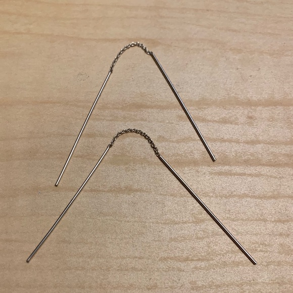 925 sterling silver double sided earrings - Picture 4 of 4